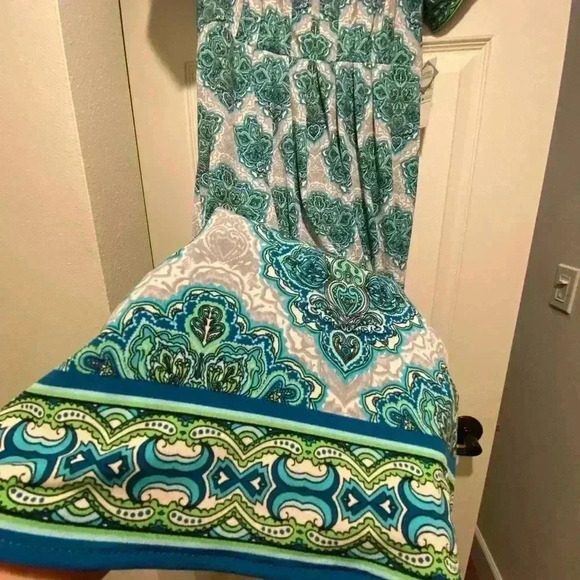 London Times Women’s Midi Print Short Sleeve Pretty Unique size 8 - Picture 5 of 13